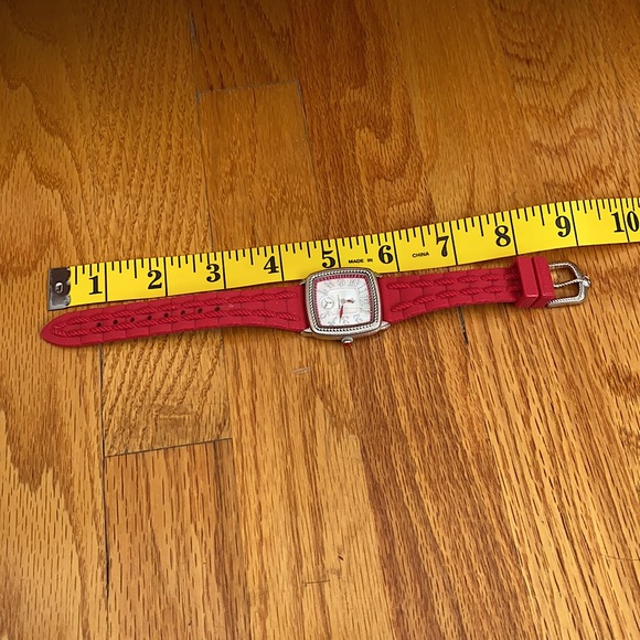 Judith Ripka Silicone Band Dual Time Watch - Picture 7 of 9